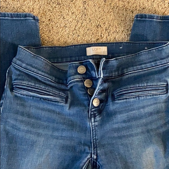 Loft modern skinny ankle jeans - Picture 9 of 16